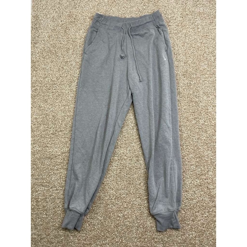 Nike Yoga Dri-FIT Waffle Knit Jogger‎ Pants Women's Small Gray